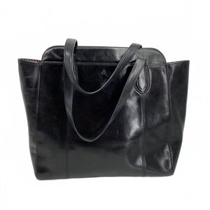 Monsac Black Leather Shoulder Bag | OS Regular